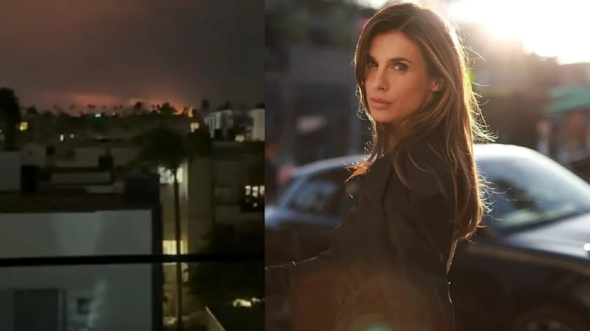 Incendi a Los Angeles, Elisabetta Canalis mostra le fiamme visibili da casa sua